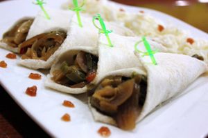 Fajita de verduras at Sol Veggie in Logrono