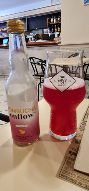 Kombucha local at Sol Veggie in Logrono