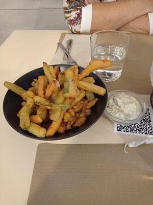 Verduras en tempura at Sol Veggie in Logrono