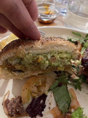 Tex mex hamburgesa  at Sol Veggie in Logrono