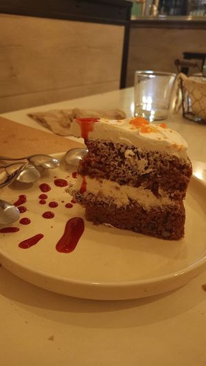 Tarta de zanahoria at Sol Veggie in Logrono