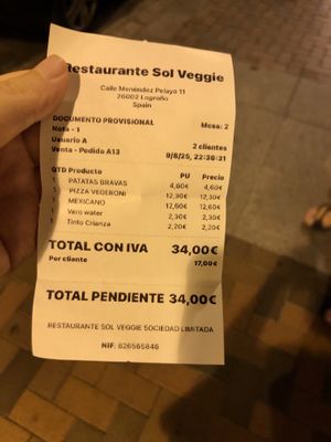   at Sol Veggie in Logrono