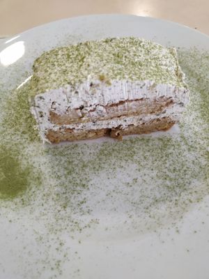Termiso with Macha on top- u can skip at Sol Veggie in Logrono