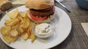 Hamburguesa Yanke at Sol Veggie in Logrono