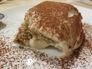 Tiramisu at Sol Veggie in Logrono
