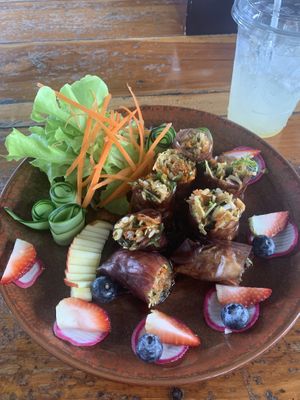 Fresh seaweed rolls   at VELAR in Chiang Dao