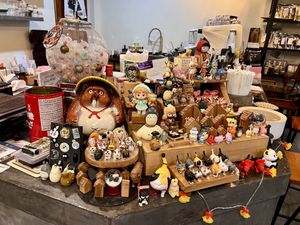 Lots of figurines   at VELAR in Chiang Dao