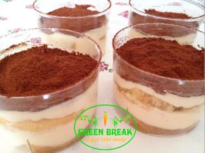 Tiramisú!! at Green Break Vegan Restaurant in San Sebastian