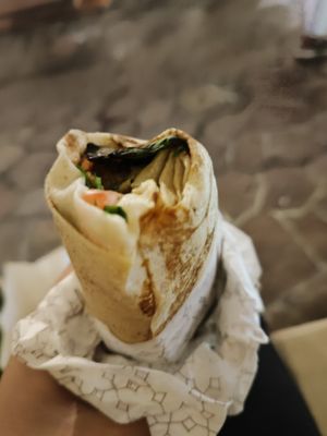 Falafel sandwich at Albisana in Doha