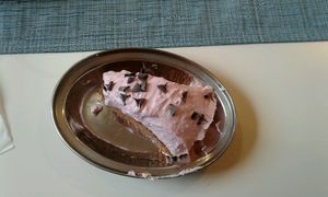 Strawberry cream cake at Govinda Etterem in Debrecen