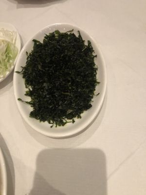 Crispy seaweed   at Taste of the Orient  in Burnham-on-sea