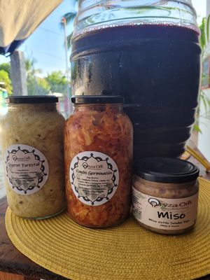 Come to pick up your ferment here ! at Oryza Om Tempeh in Brisas De Zicatela