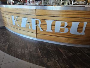 Entrance. at Karibu Restaurant  in Cape Town