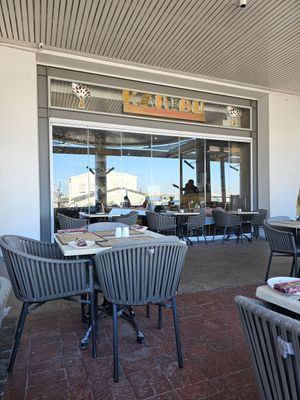 Outside seating. at Karibu Restaurant  in Cape Town