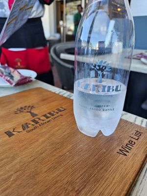 Drinks menu. at Karibu Restaurant  in Cape Town