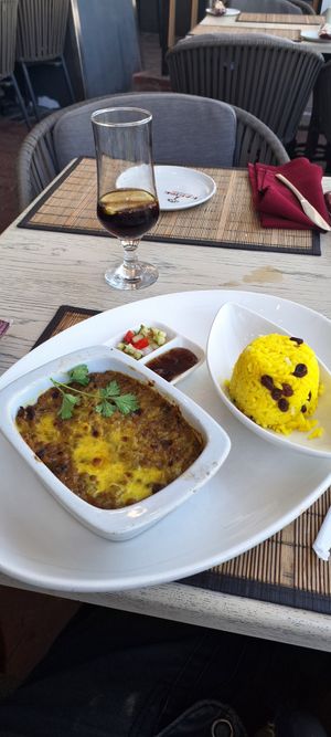 Vegan bototie at Karibu Restaurant  in Cape Town