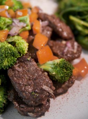 Vegan Beef & Broccolli at Flight in Baltimore