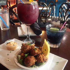 their amazing crab balls and a sangria at Flight in Baltimore