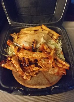 Grilled BBQ Vegan Chicken Pita at Flight in Baltimore