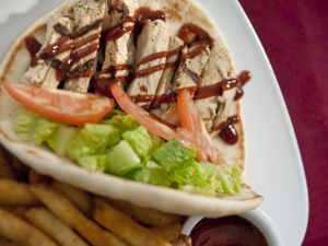 Vegan 'Chicken' Pita at Flight in Baltimore