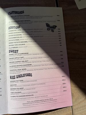 Menu June 2025  at Magic Apple Wholefoods in Cottesloe