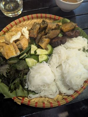 Bún đậu mắm bà Ông at Quán Chay Khai Tuệ - Khai Tue Vegan in Hanoi