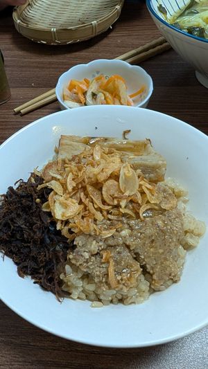 Sticky Rice with Seitan, pate and pulled mushrooms at Quán Chay Khai Tuệ - Khai Tue Vegan in Hanoi