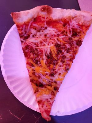 Bbq burger vegan slice at Dimo's Pizza - Logan Square in Chicago