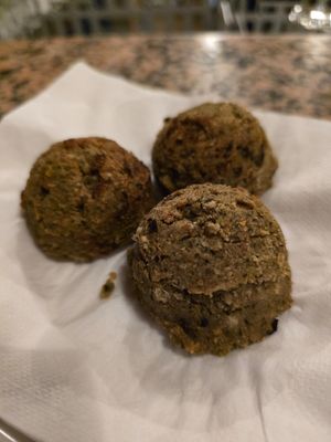 Polpette di melanzana at Osteria ai Preti in Verona