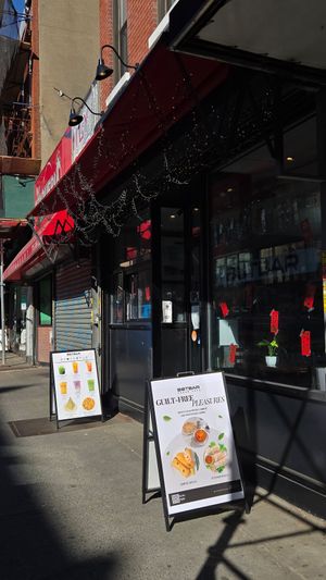  at Botbar Vegan Cafe in Brooklyn