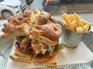 CEO Burger is the best Vegan Burger   at Botbar Vegan Cafe in Brooklyn