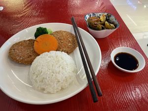 Black pepper and rice   at Clean Water Vegetarian - 净水素食 in Shanghai