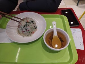 Meat rice at Clean Water Vegetarian - 净水素食 in Shanghai