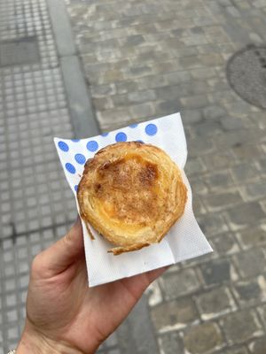 Vegan Pastel de Nata  at Maninha Sardinha in Cadiz