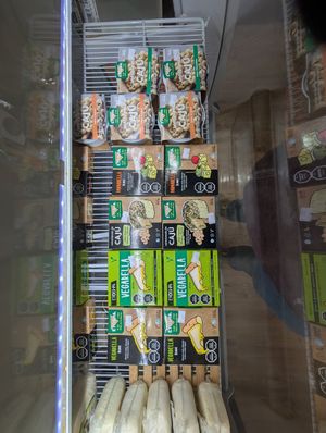 Vegan cheese at Vida Sana in Tacuarembo