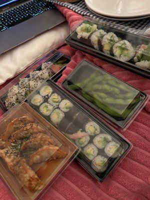 Full on feast and our dear Frances! at Boba Tigers in Rochester