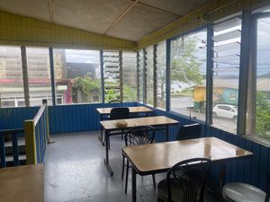 Upstairs seating  at Mis Dixon in Port Antonio