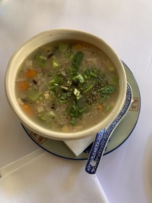 Vegan congee - the best!!  at Lady Chu in Potts Point