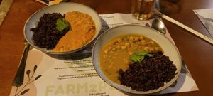 Rice dishes (curry & coriander) at Cooper's Farm2Plate in Ao Nang