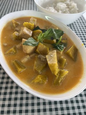 Pumpkin Curry with Rice  at Reach - Maybe closed in Phuket