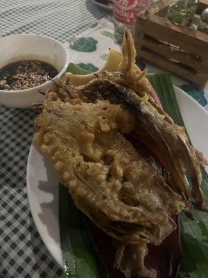 Banana blossom tempura, definitely a try   at Reach - Maybe closed in Phuket
