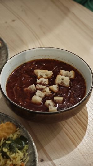 Soup of the day (included in the brunch) at Vegan Brunch in Riga