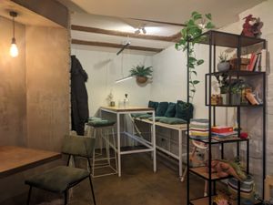 Interior at Vegan Brunch in Riga