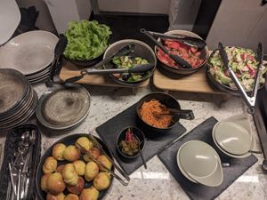 Buffet of the day at Vegan Brunch in Riga