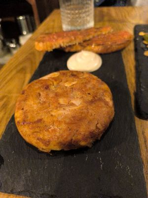 Vegan Spanish omelette at El Celler in Blackrock