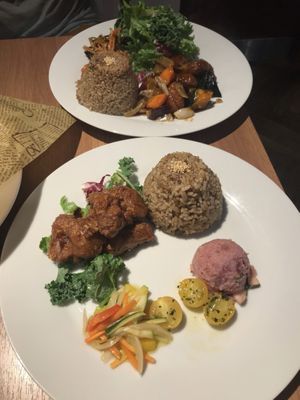 Meal plates  abound ¥1,100 each at Ko-So Cafe in Tokyo