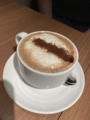 Brown rice tea latte  at Ko-So Cafe in Tokyo