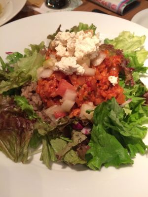 Salad at Ko-So Cafe in Tokyo