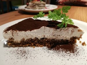 Lemon soy milk tiramisu at Ko-So Cafe in Tokyo