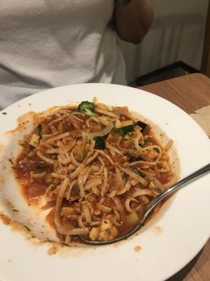 Tomato pasta  at Ko-So Cafe in Tokyo